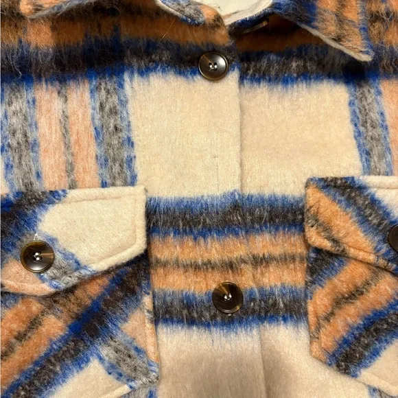 Cozy Callings Beige Multi Plaid Shacket - Picture 6 of 8